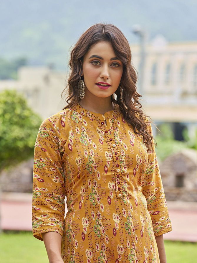 Rimzim V 1 Regular Wear Printed Kurti With Bottom Collection